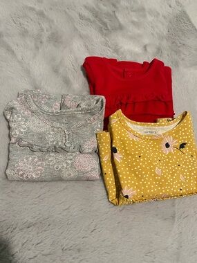(2) Carter's /  (1) Old Navy  Long Sleeve Shirt